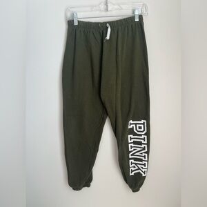 PINK Victoria's Secret Olive Green Jogger XS